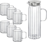 Wilmax Gläser- & Karaffen-Set, 6 Tassen & 1 Karaffe, WL-888220/A-888617/A6